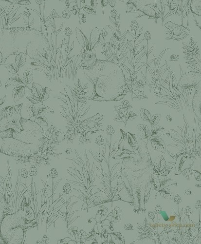 Tapeta leśne zwierzęta Newbie 7477 Forest Friends