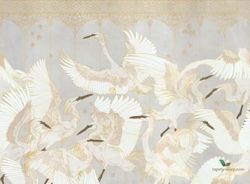 Fototapeta Żurawie Tecnografica La Danse 71360-2 Ivory