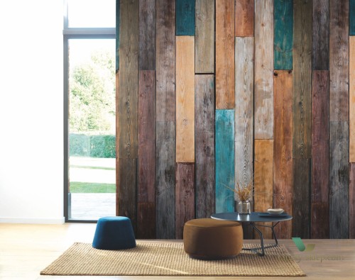 Mural drewniane deski Casadeco 85013424 Beauty Full Image
