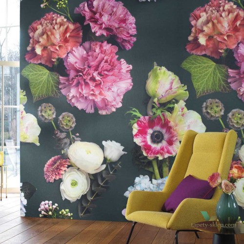 Mural z kwiatami Casadeco 89414243 Beauty Full Image