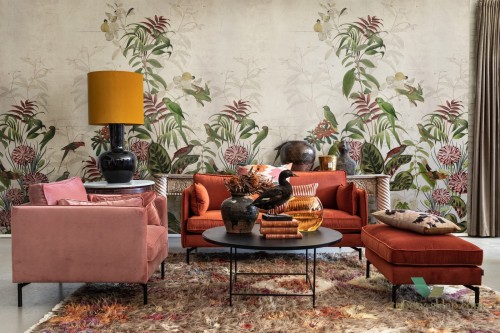 Tapeta Rebel Walls R17151 Vigor Moss & Coral