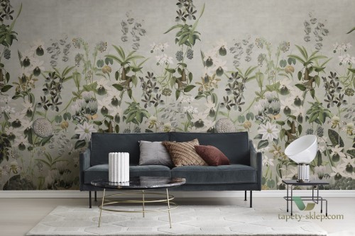 Tapeta Rebel Walls R17162 Alice's Garden Dusk Moss & Coral