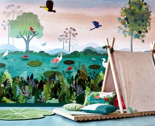 Mural Villa Nova W574/01 Dusky Amazon Picturebook