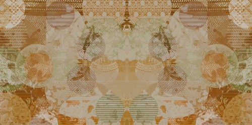 Tapeta Inkiostro Bianco Cerchi INKHEVQ19_04 Inediti Cruise Collection