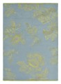 Niebiesko Złoty Dywan Wedgwood w Kwiaty - TONQUIN BLUE 37008