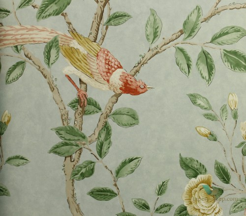 Tapeta botaniczna Sanderson 216793 Andhara Caspian