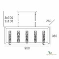 Lampa Cosmo Light Oxford P10069NI