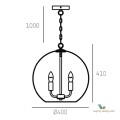 Lampa Prague P04974CH Cosmo Light