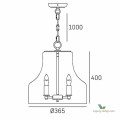 Lampa Prague P04458CH Cosmo Light