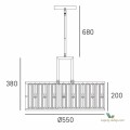 Lampa KYIV P05134CP Cosmo Light