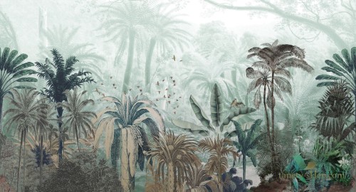 Tapeta dżungla Muance MU12035 Carlton Gardens II Cobalt