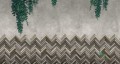 Tapeta Muance MU12047 Fishbone Bricks II Cobalt