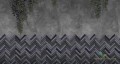 Tapeta Muance MU12048 Fishbone Bricks II Cobalt