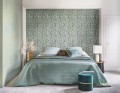 Tapeta w ptaki i liście Casamance Majoliques 74782570 Printemps Viennois