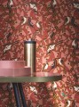 Tapeta w ptaki i liście Casamance Majoliques 74782774 Printemps Viennois