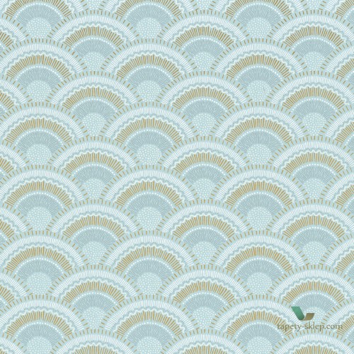 Tapeta w wachlarze art-deco Casamance Otto 74821340 Printemps Viennois