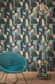 Tapeta geometryczna w stylu Art Deco Caselio LBY 102089021 Doors Labyrinth