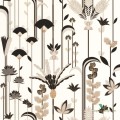 Tapeta roślinna w stylu Art-deco Caselio LBY 102090020 Ephemeral Labyrinth