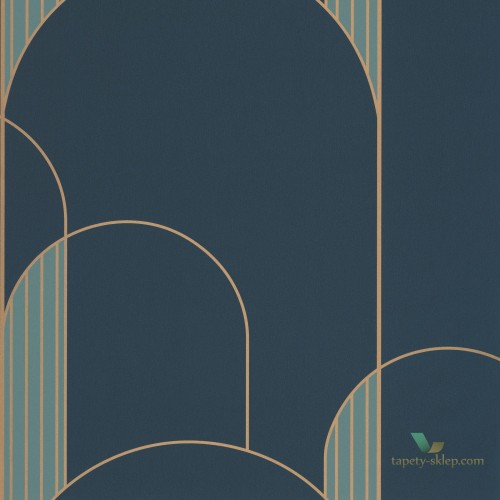 Tapeta łuki art-deco Caselio LBY 102116027 High Wallas Labyrinth