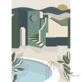 Mural ze wzorem architektury Caselio LBY 102146075 Archways Labyrinth