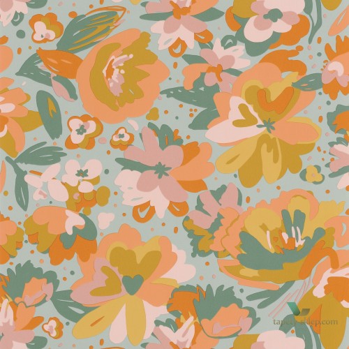 Tapeta z kwiatami Caselio FLP101877023 July Flower Power