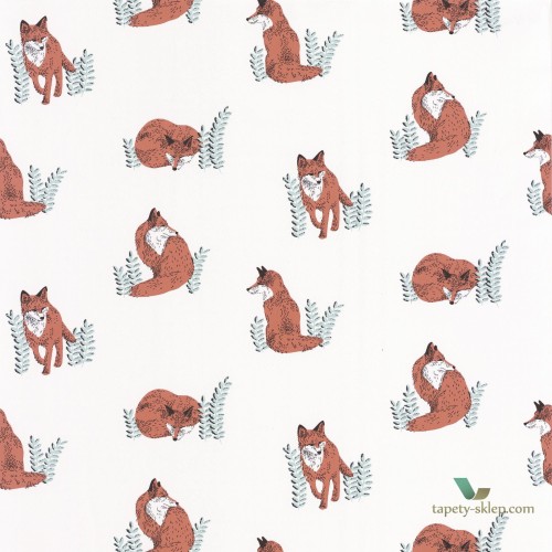 Tapeta ze zwierzętami Caselio Counting Fox PTB101764073 The Place to Be(d)