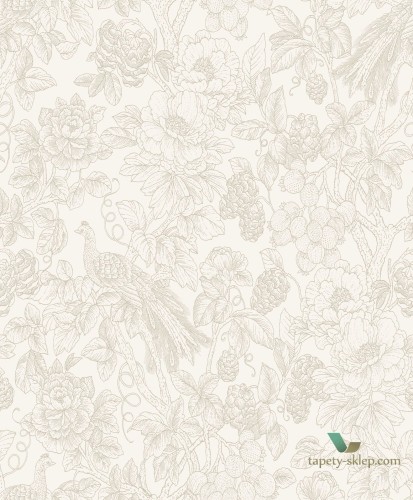 Tapeta botaniczna Casadeco DELY 85361274 Feather Delicacy
