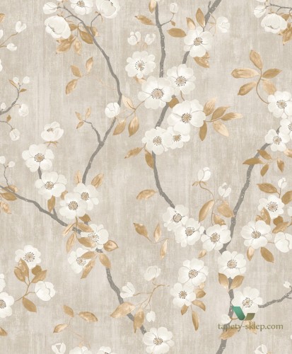 Tapeta w kwiatki Casadeco DELY 85392327 Spring Flower Delicacy