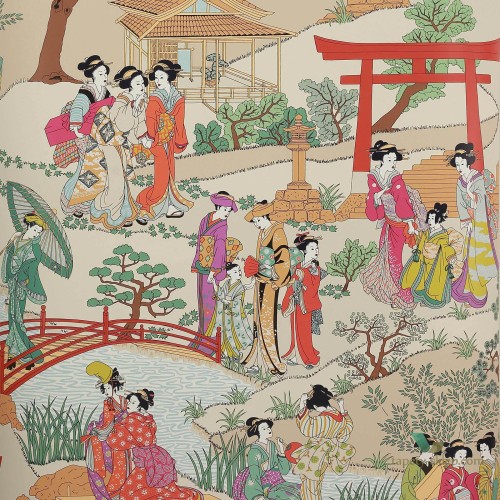 Tapeta w japońskim stylu Manuel Canovas 03092-02 Geishas Papier Peints VOL.7
