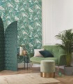 Tapeta w liście palmy Casadeco MNCT 28926404 Fougeres 1930