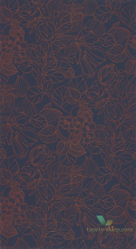 Tapeta z roślinnym wzorem Casadeco MNCT 85726526 Gravure 1930