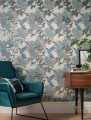 Tapeta 1838 Wallcoverings 1804-117-02 Hummingbird Lagoon Aurora