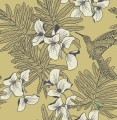 Tapeta 1838 Wallcoverings 1804-117-01 Hummingbird Mustard Aurora