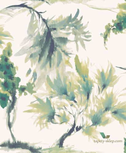 Tapeta 1838 Wallcoverings 1905-124-04 Mimosa Olive Green Capri