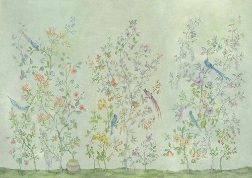Mural Coordonne 8800121 Tea Garden Metamorphosis