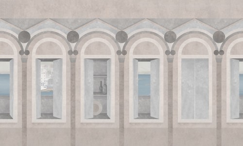 Mural Coordonne 8800170 Neo-Lineale Metamorphosis