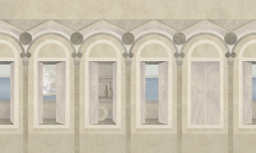 Mural Coordonne 8800171 Neo-Lineale Metamorphosis