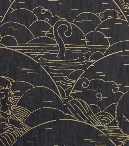 Tapeta Dżins Arte Moooi MO3001 Indigo Macaque Tokyo Blue