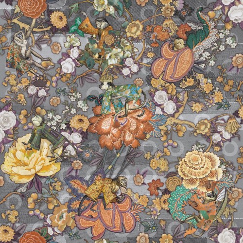 Tapeta Egzotyczna Arte Moooi MO3011 Rendezvous Tokyo Blue Tokyo Blue