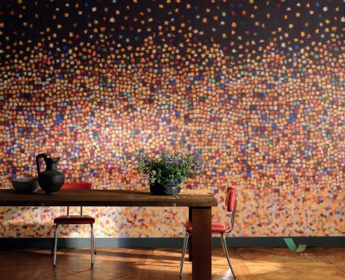 Mural Mozaika Elitis VP 60401 A Big Splash Raffia & Madagascar