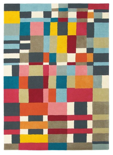 Kolorowy Dywan Brink & Campman Geometryczny - ESTELLA DOMINO 83901