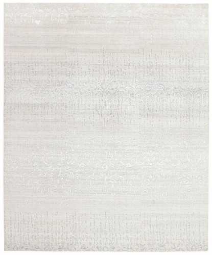 Biało Szary Dywan Reza's Wycinany - SHANGRI LA ROCOCO 7030