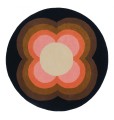 Okrągły Kolorowy Dywan Orla Kiely w Kwiaty - SUNFLOWER PINK 060005
