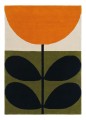 Kolorowy Dywan Orla Kiely w Liście i Kwiat - STEM BLACK 059803