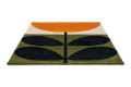 Kolorowy Dywan Orla Kiely w Liście i Kwiat - STEM BLACK 059803