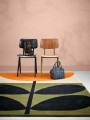 Kolorowy Dywan Orla Kiely w Liście i Kwiat - STEM BLACK 059803