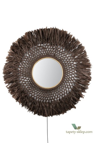 Kinkiet Boho Mirror Brown 132706 Globen