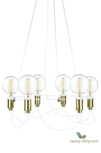 Lampa wisząca Cables White 256908 Globen