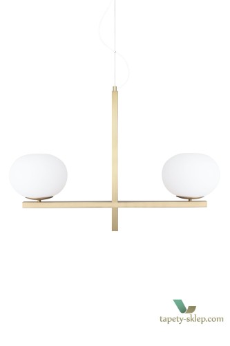 Lampa wisząca Gemini Brushed Brass 257665 Globen