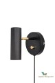 ! HIT ! Kinkiet czarny Hubble Black 433311 Globen ryflowany